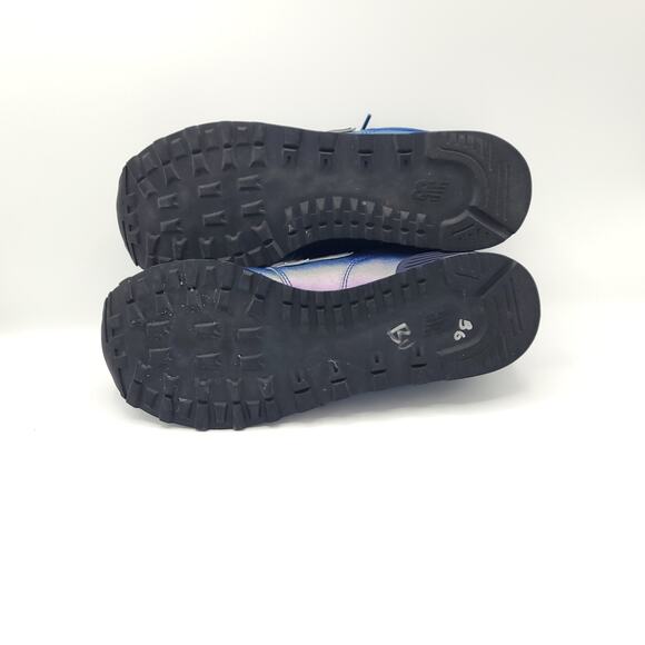 New Balance 574 Iridescent blue purple WL574KSD women's size 8.5 - Picture 5 of 9